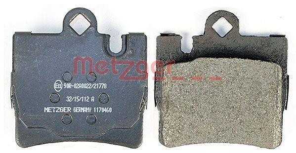 Jeu de 4 plaquettes de frein METZGER ref. 1170460